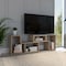 Tuhome Beijing Extendable TV Stand, Multiple Shelves, Light Pine RLR7877 - alternate 1